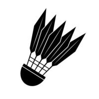 Badminton feather shuttlecock icon. vector