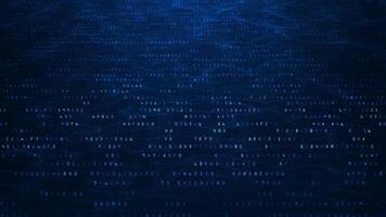 Abstract Technology Binary Code Background. video