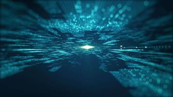 Abstract technology big data background concept. Motion of digital data flow. Transferring of big data. Transfer and storage of data sets , block chain, server, hi-speed internet. video