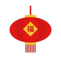 Chinese paper lantern icon. vector