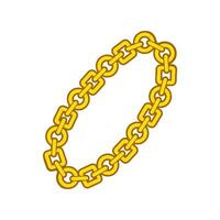 Luxurious Design of a Golden Chain Elegant vector