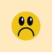 Emoji set. Cute yellow emotional face. colorful flat icons with different emotions and character. Sad and happy, funny and angry, laughing and crying. Round mood faces. Yellow emoticons. vector
