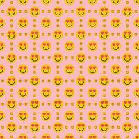 Round abstract faces. background with various colorful characters. cartoon style. flat design. Set of emoticons for print, paper, fabric. vector