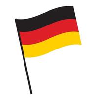 Flat design illustration of flag of Germany. vector