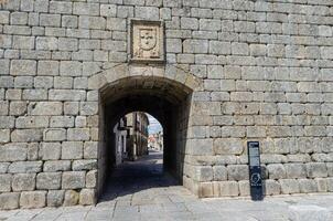 One of the entrance gates to the walled enclosure of the city of Trancoso. Portugal. photo