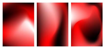 Abstract fluid background collection. Red, white, black gradient mix for idea, advertising, social media posts, web, backdrop, banner, greeting, celebration, displays, flyer, invitation, surface vector