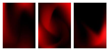 Collection elegant abstract fluid background. Dark red yellow gradient mesh style for idea, advertising, social media post, web, backdrop, banner, greeting, celebration, display, brochure vector