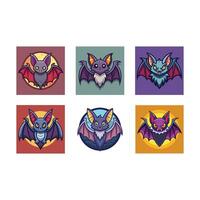 Intricate bat AI line art design, perfect for creative and spooky projects vector