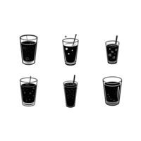 Stylish designs for drinks, perfect for modern graphics vector