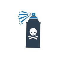 Can of bug spray icon vector