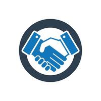 Handshake Agreement Icon, Partnership Icon vector