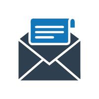 Opened envelope email icon, Email Icon vector