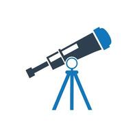 Telescope Icon, Observatory Astronomy Telescope Icon vector
