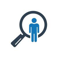 Missing person icon vector
