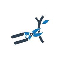 Hand held shears icon vector