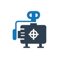Electric Pump Icon, Compressor icon vector