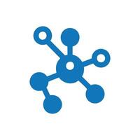 Chemical Compound Icon, Molecule Hub Network Icon, Chemical Molecule Icon, Business Network icon vector