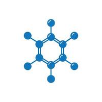 Chemical Molecule Icon, Molecule Hub Network Icon vector