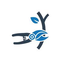 Pruning shears icon vector