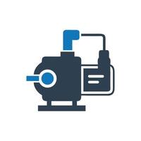 Electric Pump Icon, Compressor icon vector
