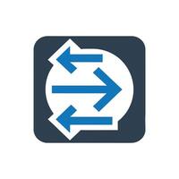 Bulk Transfer In Icon, Transfer Swap Icon vector