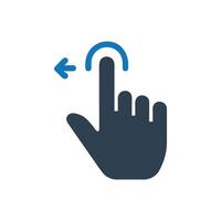 Hand Thumb Scroll Icon, Hand Spread Icon vector