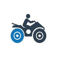Person riding a snowmobile icon, Snowmobile icon vector
