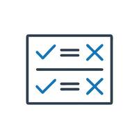 Check box selected icon, Poll icon vector