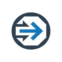Bulk Transfer In Icon, Transfer Swap Icon vector