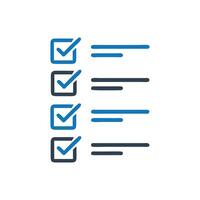 Check box selected icon, Poll icon vector