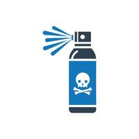 Can of bug spray icon vector