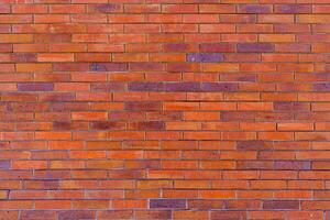 Texture of an old red brick wall. Abstract construction background. photo
