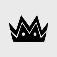 crown is decorated with a carved icon vector