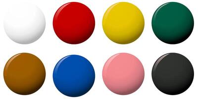 Realistic Snooker Balls isolated on a white background vector