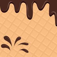 Background with chocolate vector