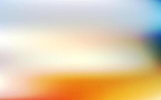Abstract orange and white light liquid background. Gradient mesh effect bright color blend. Blurred colorful mix fluid and grain grunge texture gradation, noise blur abstract background vector