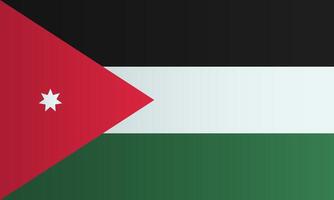 Flag of Jordan. Coutry identity vector
