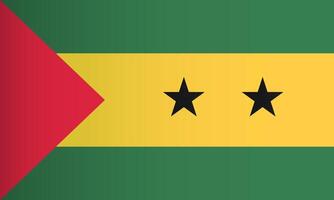 Sao Tome and Principe national flag. Coutry identity vector