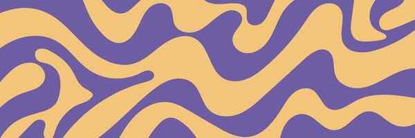Abstract psychedelic print. Curve wave pattern, fluid background vector