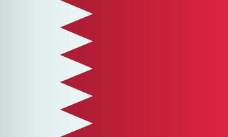 Flag of The Kingdom of Bahrain. Coutry identity vector