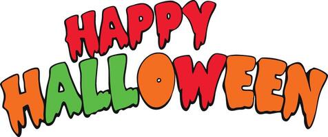 Happy Halloween Text for Banner vector
