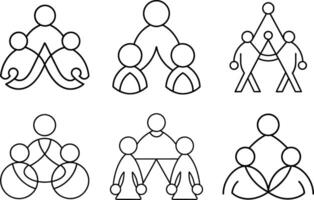 Unity in Action A Vibrant Illustration of Teamwork and Collaboration Among Diverse Individuals vector