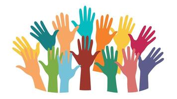 Set Of Hands vector