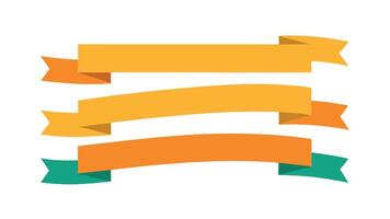 ribbon banners set vector