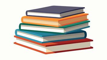 Books Stack Realistic vector