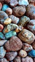 A close up of a bunch of rocks photo