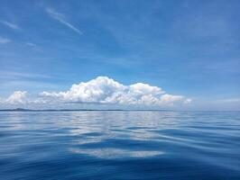 A view of the ocean from a boat photo