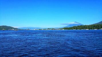 A view of the ocean from a boat photo