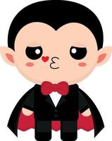 Cute vampire, goth, with expressions, collection, stick Fun Emotions, kissing vampire vector