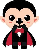 Cute, goth vampire with expressions, collection, stick Fun Emotions, scared, surprised vampire vector